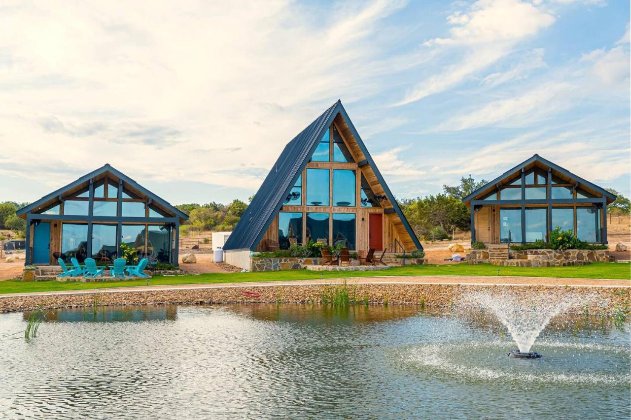 Gruene Daze Chalet - Stylish Aframe - Escape The Ordinary 新布朗费尔斯 外观 照片