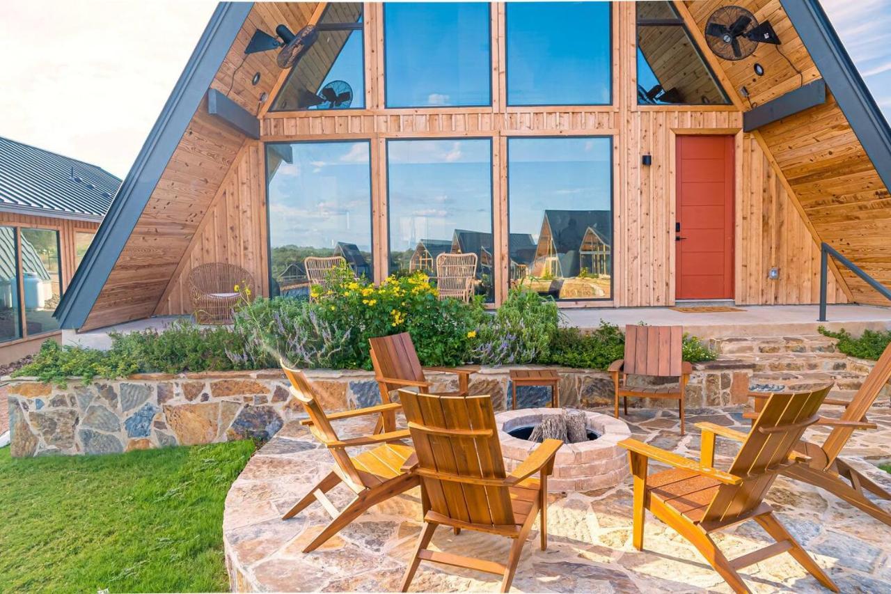 Gruene Daze Chalet - Stylish Aframe - Escape The Ordinary 新布朗费尔斯 外观 照片